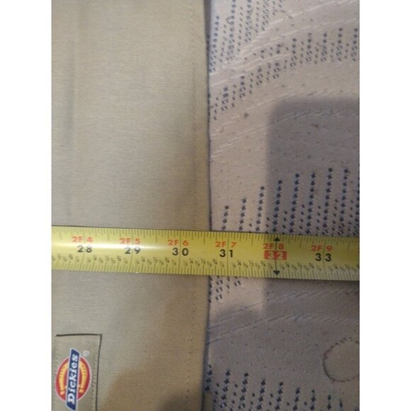 New Dickies Men's 1574 Short Sleeve Casual Button Up Work Shirt Medium M Brown - Picture 9 of 9